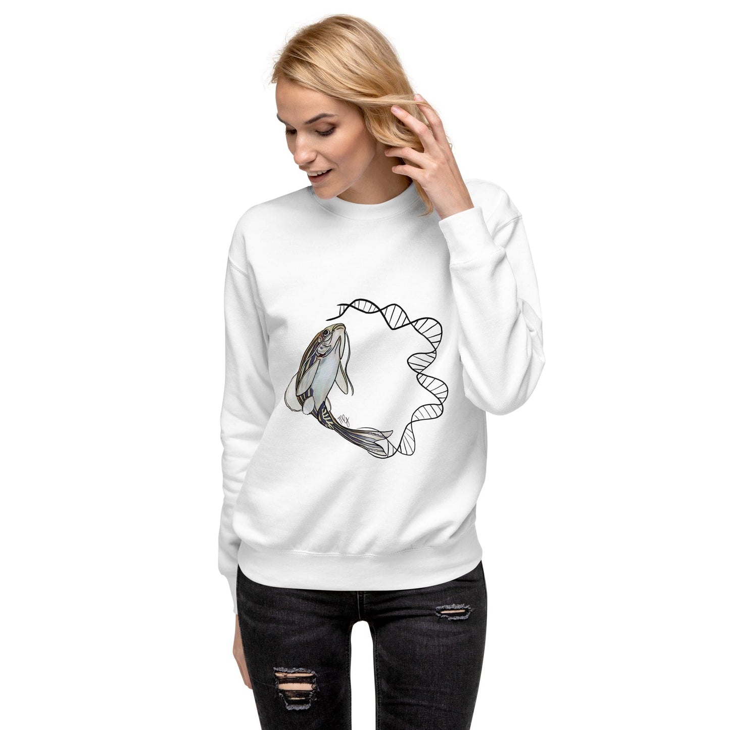 Science Art Unisex T-Shirt - Light | Zebrafish Design