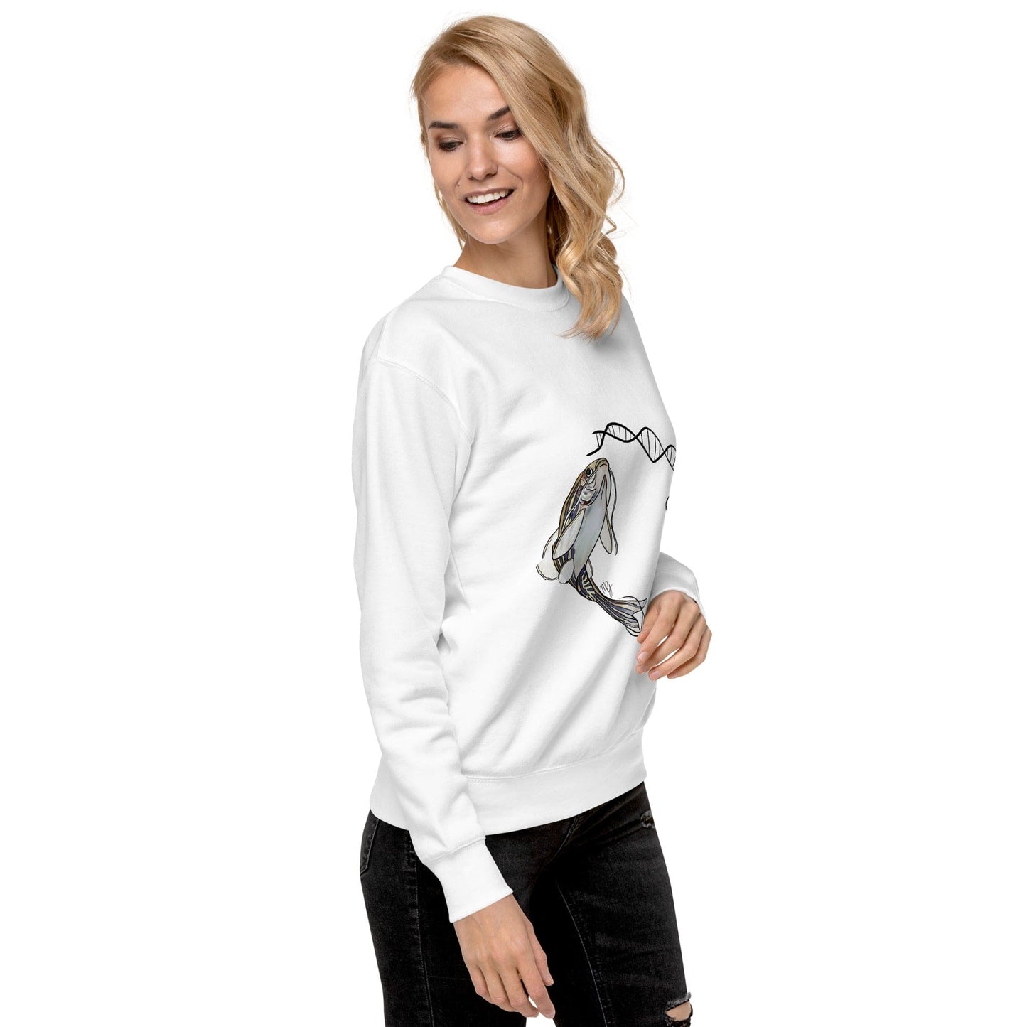 Science Art Unisex T-Shirt - Light | Zebrafish Design
