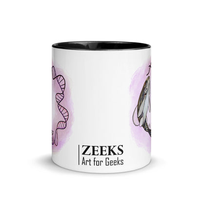 Science Art Mug - Swimming in knowledge - MG - Zeeks - Art for Geeks