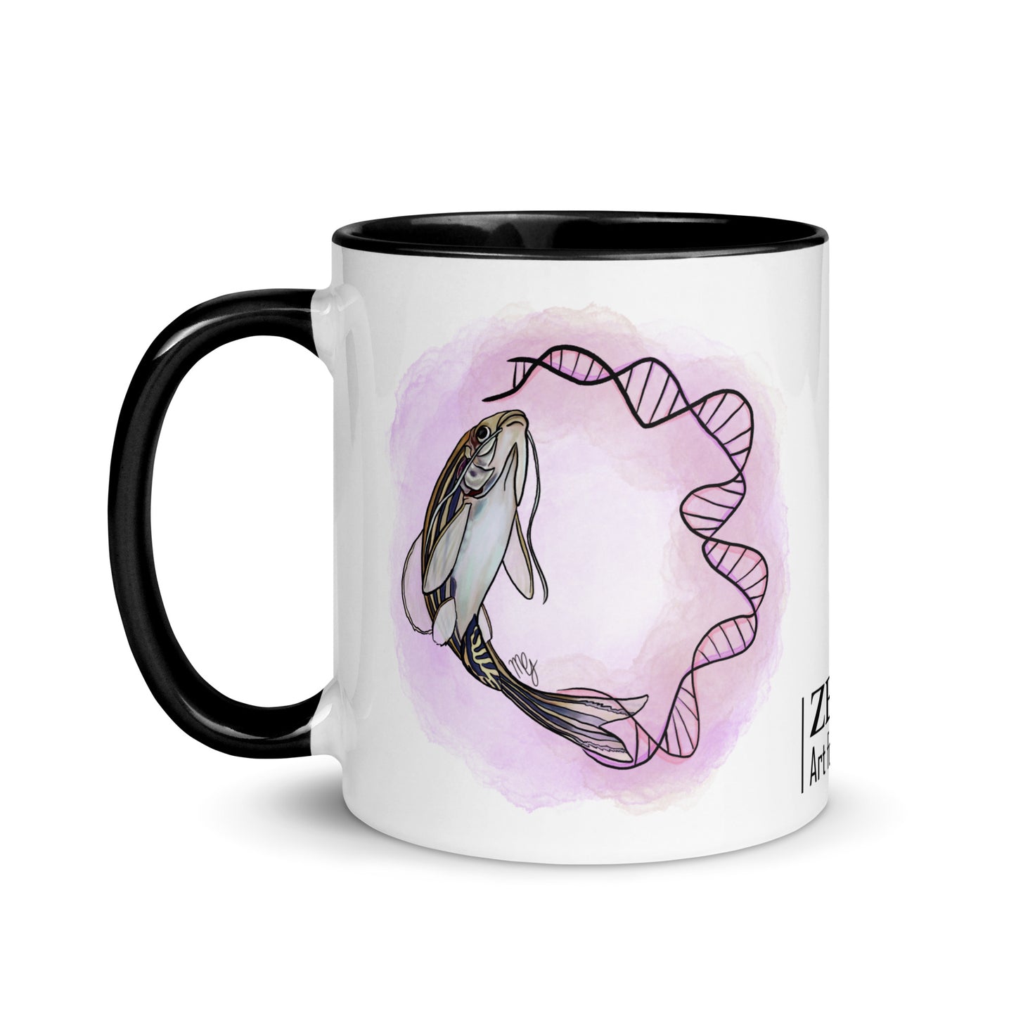 Science Art Mug - Swimming in knowledge - MG - Zeeks - Art for Geeks